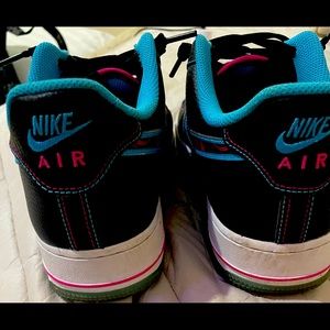 Size 8 1/2 Miami Night Nike Air Force 1’s
